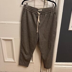 Flannel like plaid Drawstring trousers Pants in plaid